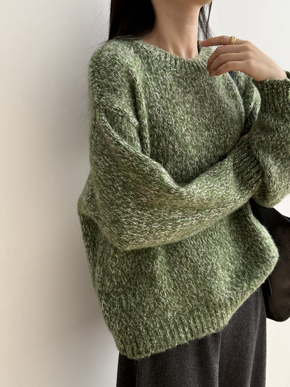 【Y2530】實拍冬季雜色古着針織毛衣(含羊毛6%)251106