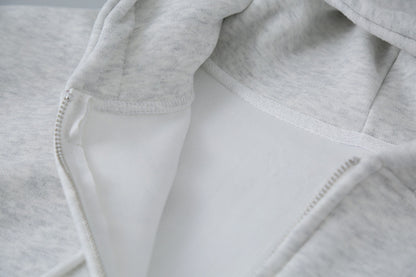 【LD11030】實拍冬季慵懶加絨加厚連帽衞衣外套251124