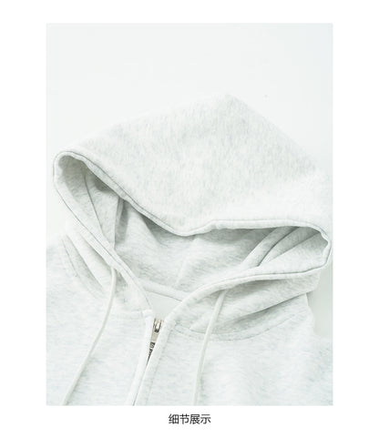 【H5495】實拍男友寬鬆款刺繡長袖連帽衞衣外套251109