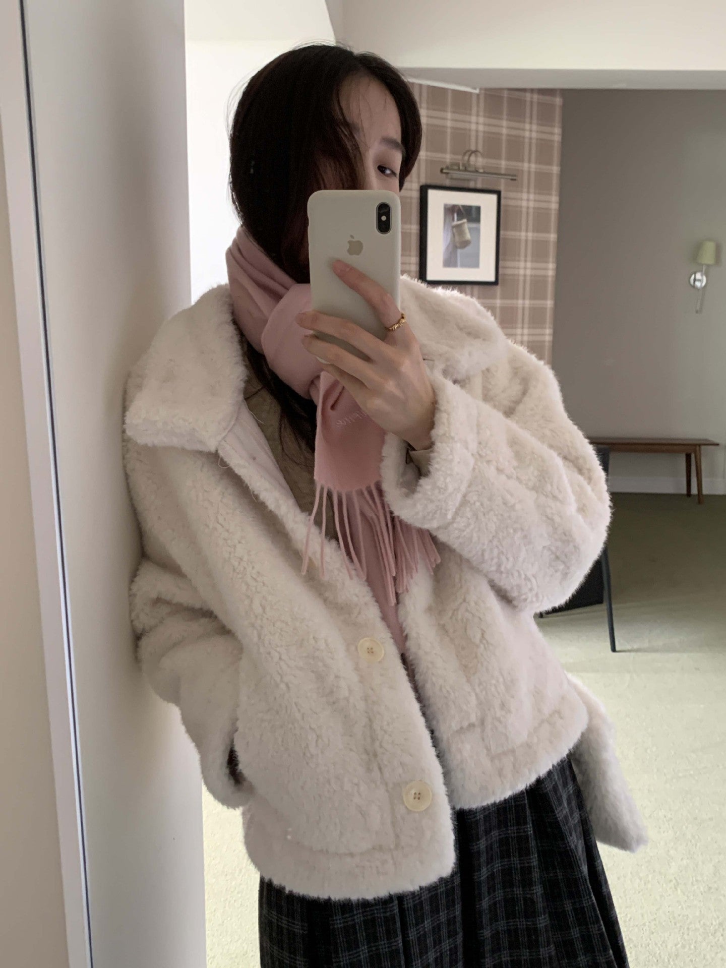 【H5506】實拍 溫柔輕奢皮毛一體保暖仿皮草大衣外套251118