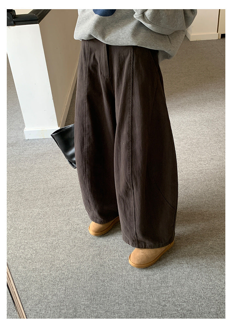 【H5519】實拍S~XL美式天絲棉厚款彎刀休閒褲251125