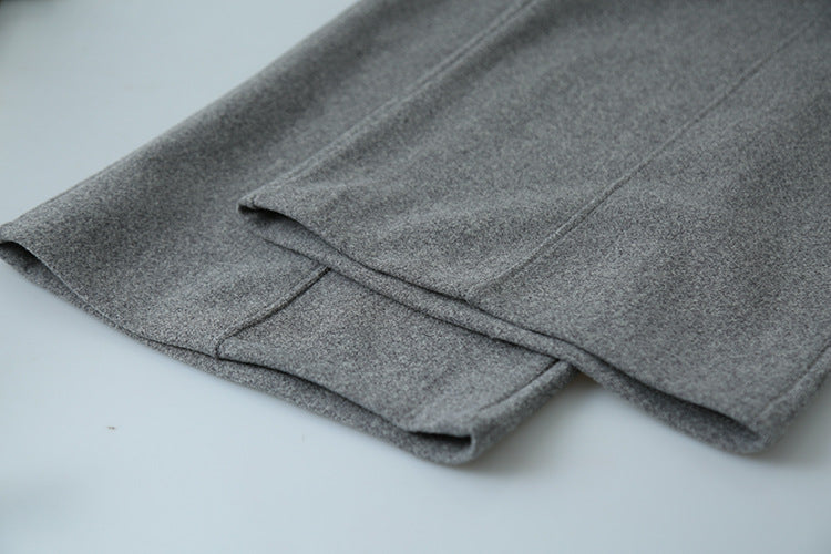 【LD11011】實拍S~XL設計感毛呢西裝闊腿褲251110