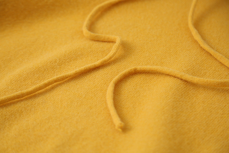 【LD3294】實拍慵懶復古立領羊駝絨針織衫251103