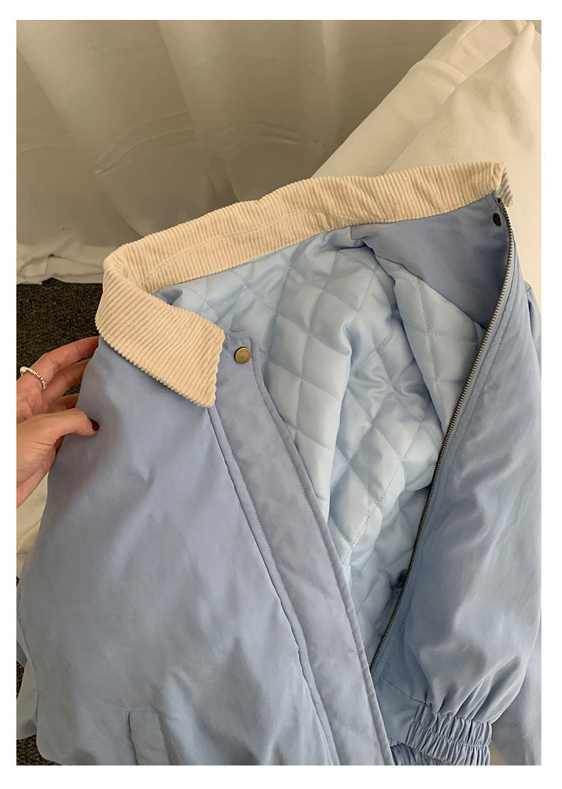 【H5489】實拍復古鋪棉保暖風衣外套251109