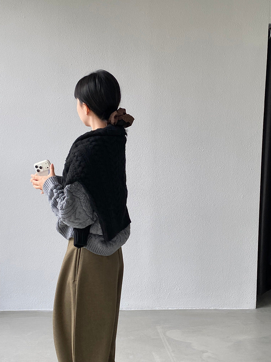 【cimz1398】實拍復古加厚保暖棒針麻花針織毛衣（棉羊毛17)251120