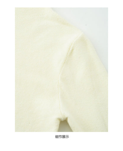 【H5503】實拍基礎純色半高領針織衫251118
