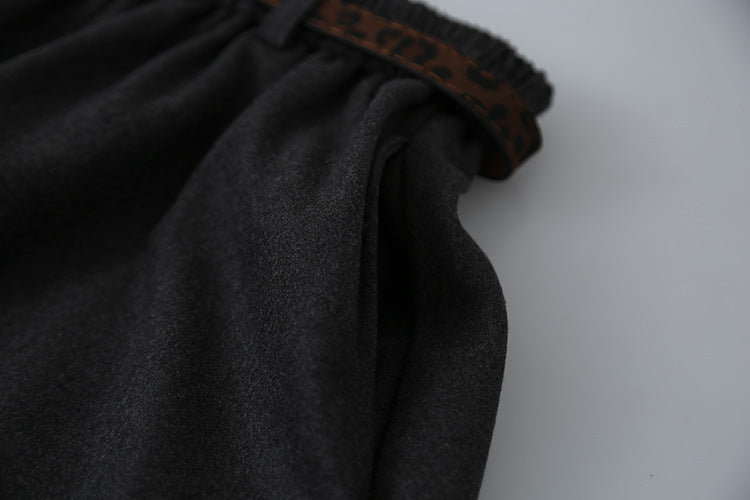 【LD11034】實拍毛呢超顯瘦保暖高腰大裙擺a字裙251124