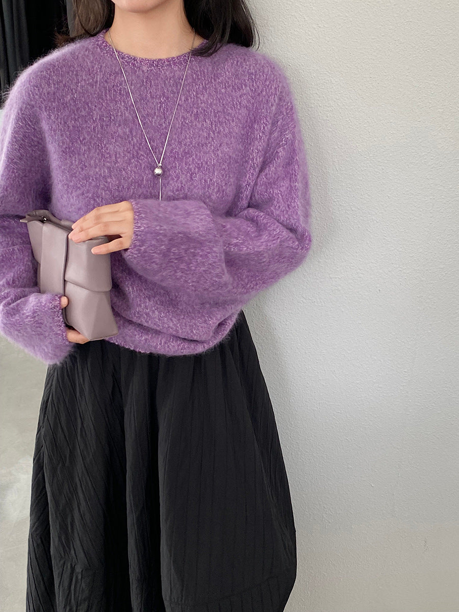 【cimz1373】實拍黑標奢柔雲朵 95羊毛5羊絨慵懶加厚針織毛衣251128