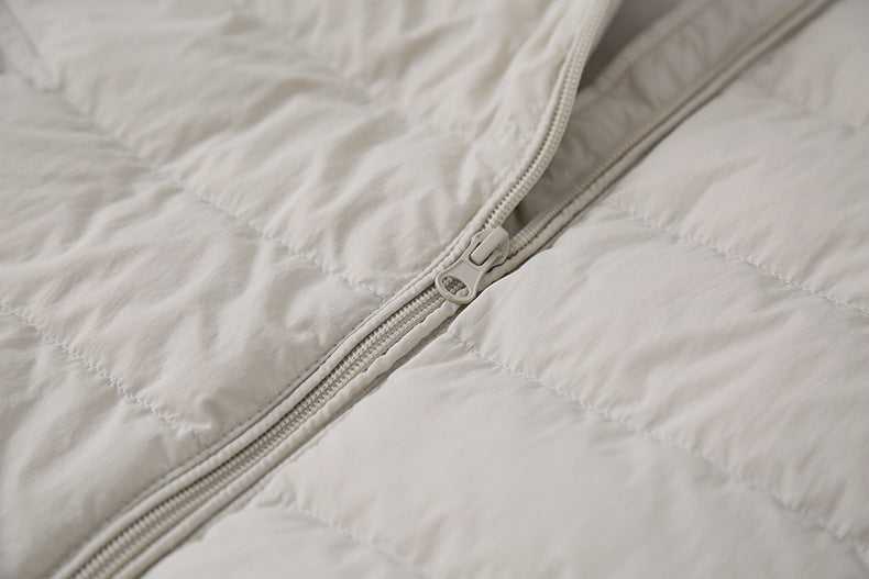 【LD11067】實拍簡約設計保暖立領含絨棉服外套（白鴨絨50%)
251209