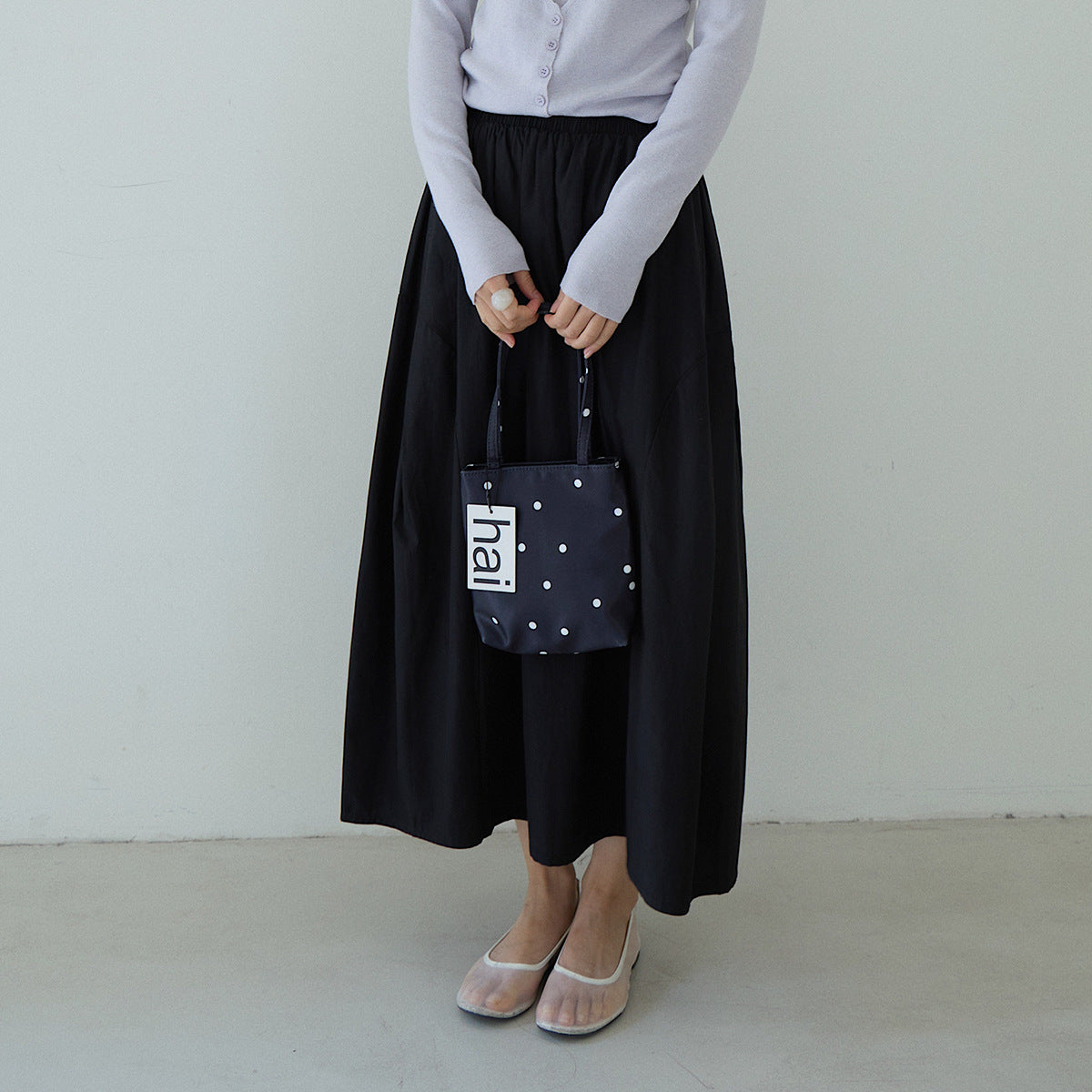 【LD11180】實拍夏季拼接纯色花苞裙260317