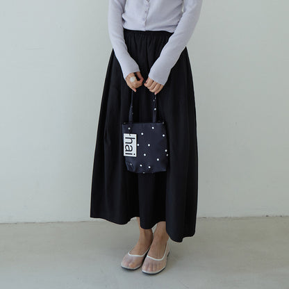 【LD11180】實拍夏季拼接纯色花苞裙260317