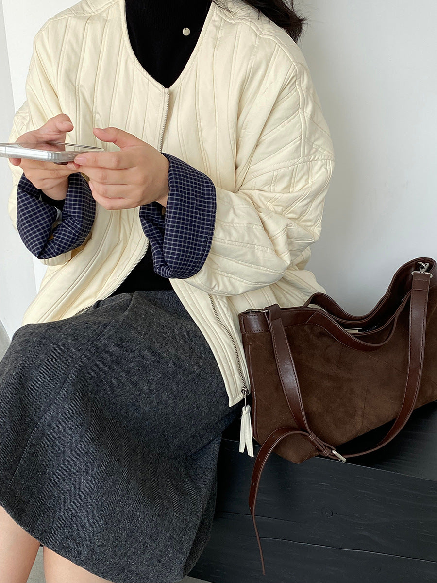 【cimz1706】實拍韓系氣質清新輕薄款棉服外套251120