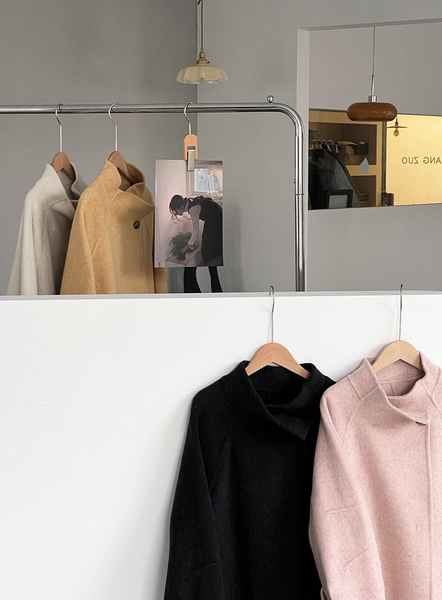 【cimzD6616】實拍高級大氣款雙面羊毛呢廓形外套大衣（100羊毛）251120