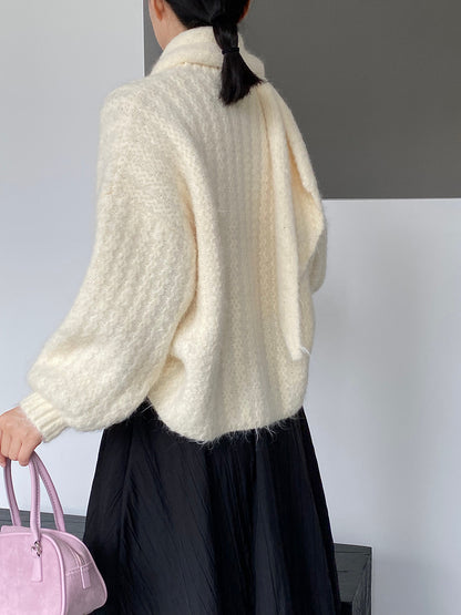 【cimz0672】實拍細緻閃亮針織毛衣+圍巾251128