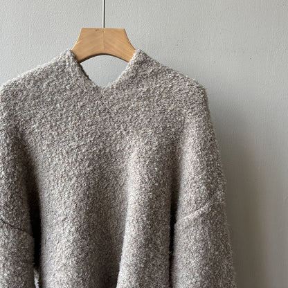 【Y2188】實拍冬季圈圈絨可愛連帽針織毛衣251106