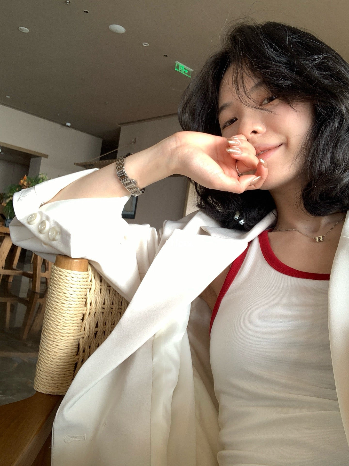 【L80316】實拍Hers韓系極簡日常☁️基礎款休閒百搭修身撞色工字背心260330