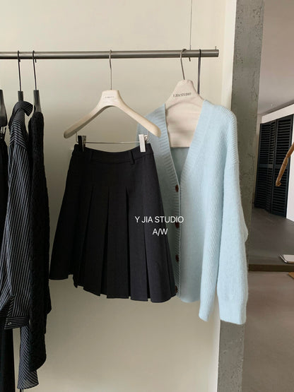 【L8309】實拍Y.JIA 伊嘉 秋冬簡約兩穿a字裙251208