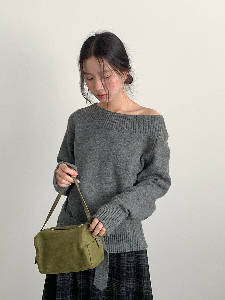 【LD11071】實拍氣質復古格紋毛呢a字裙251209