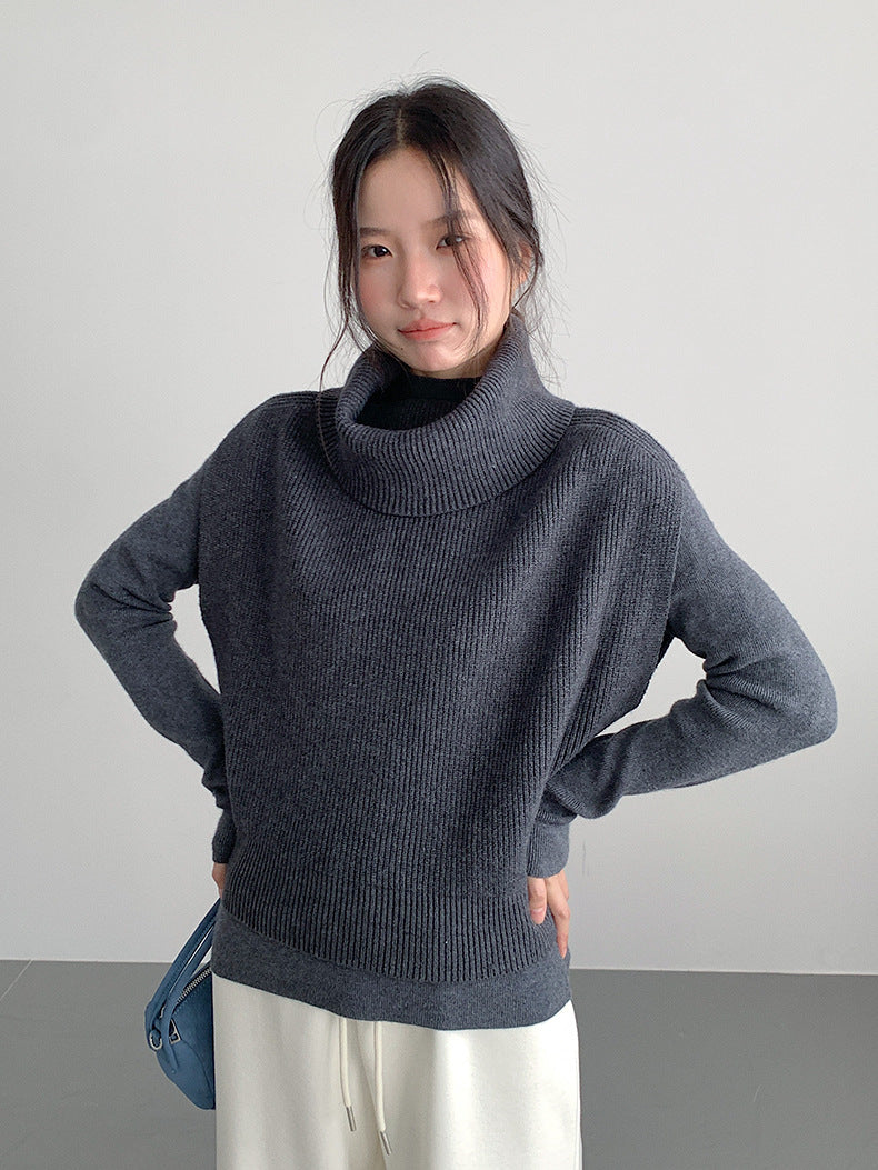 【LD11065】實拍半高領針織衫+針織背心251209