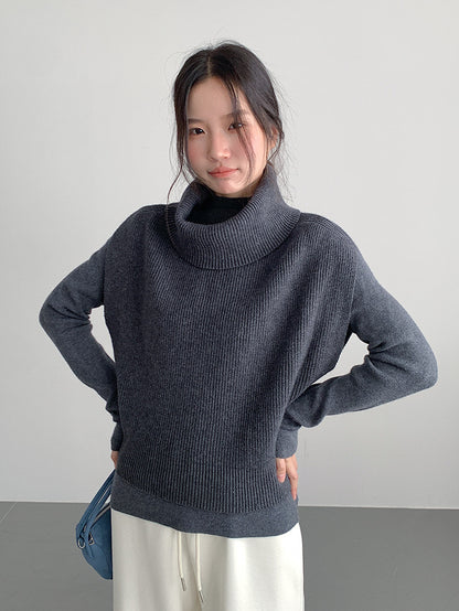 【LD11065】實拍半高領針織衫+針織背心251209