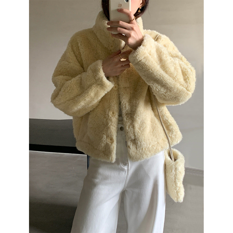 【H5506】實拍 溫柔輕奢皮毛一體保暖仿皮草大衣外套251118