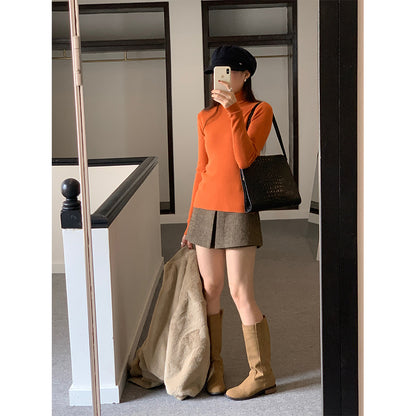 【H5525】實拍冬季7色高領毛織衫251125