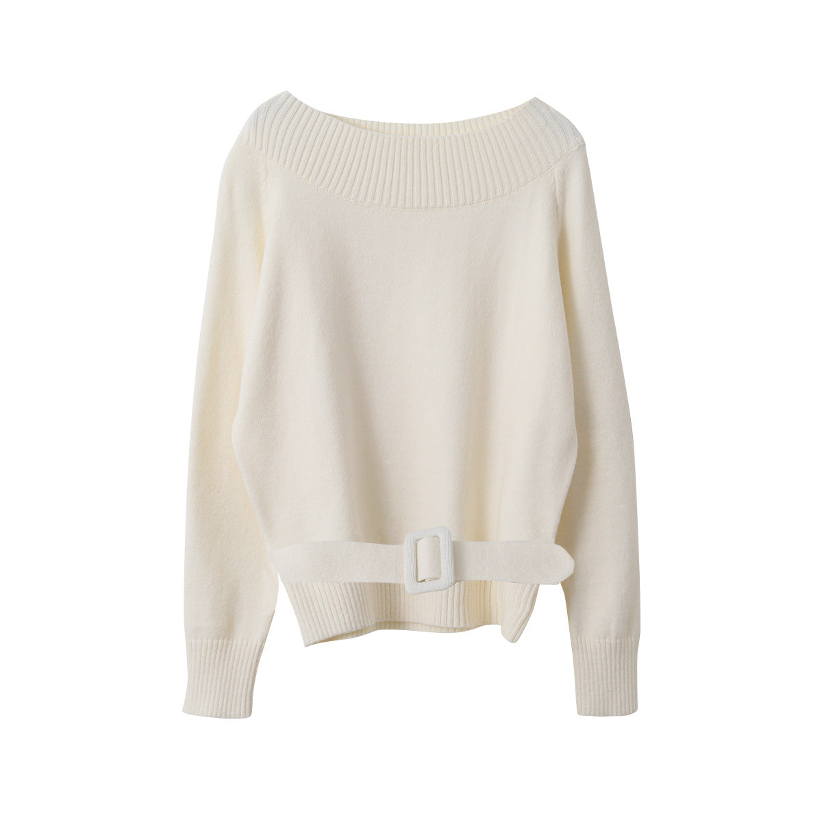 【LD11062】實拍慵懶高級感北極融針織毛衣（可拉一字肩）251209