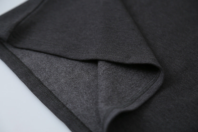 【LD11024】實拍氣質網紗拼接加絨半高領長袖T恤251124