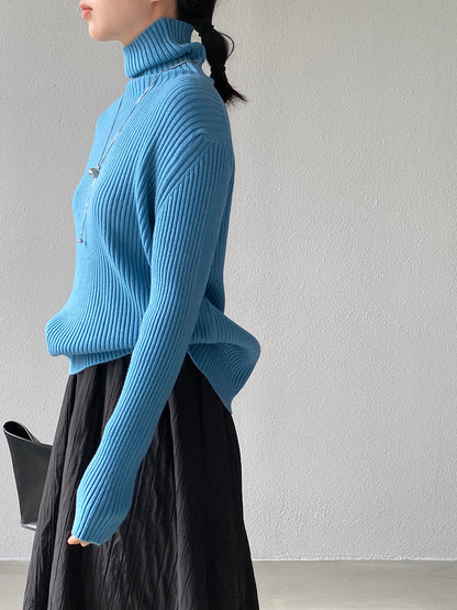 【cimz1388】實拍高領加厚高級感針織毛衣251128