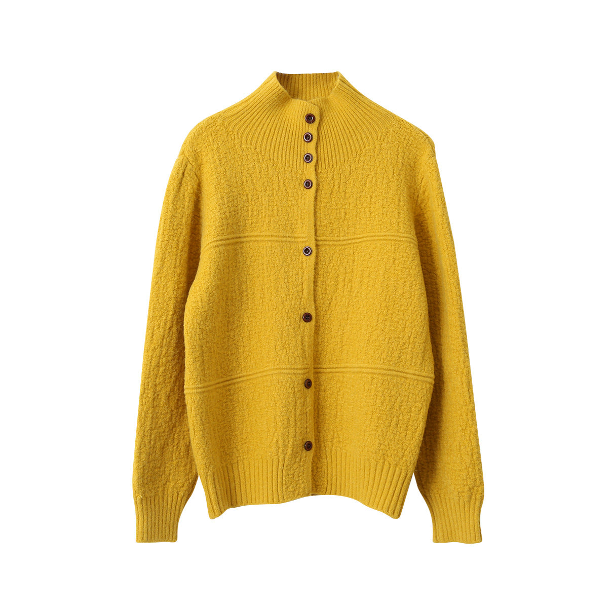 【LD11037】實拍高領開衫針織毛衣251202