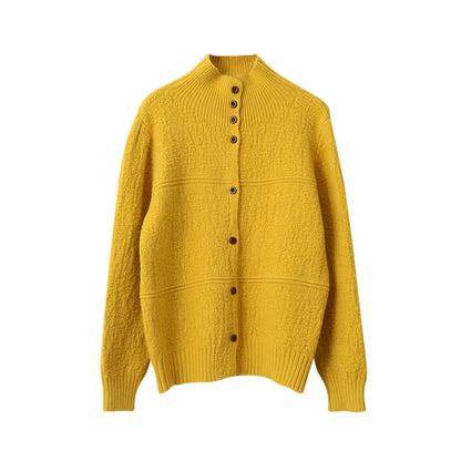 【LD11037】實拍高領開衫針織毛衣251202