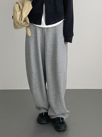 【LD3303】實拍冬季大碼加厚衞褲彎刀褲(後鬆緊腰）251103