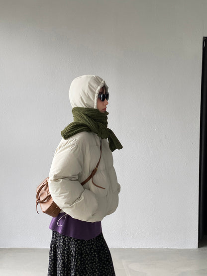 【cimz1728】實拍輕暖90％白鴨絨連帽羽絨外套251201