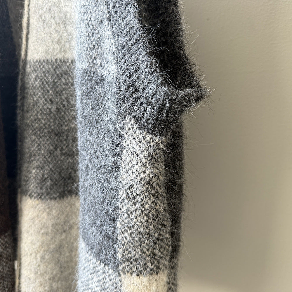 【YP2576】 實拍日系復古格子針織馬甲(含羊毛3%) 251023