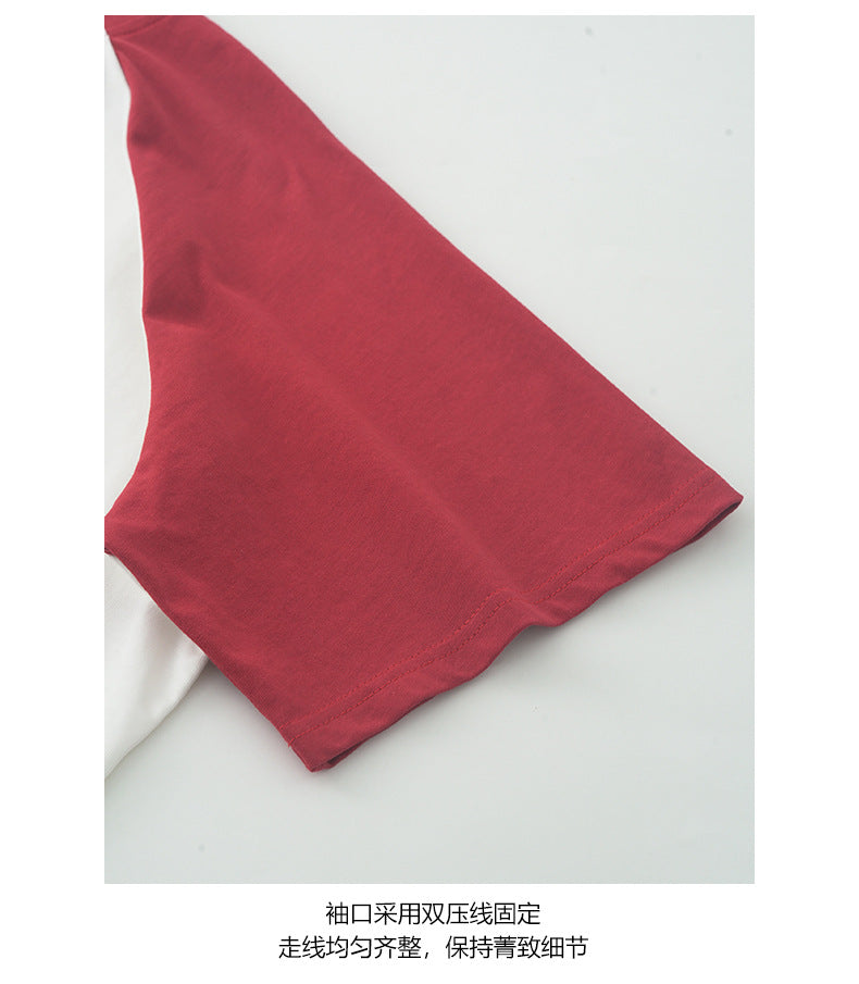【H5365】實拍夏天韓版墨鏡小狗寬鬆長版棉質T恤250708
