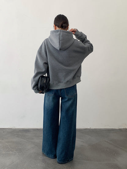 【LD11040】實拍字母印花加厚加絨連帽衞衣251202