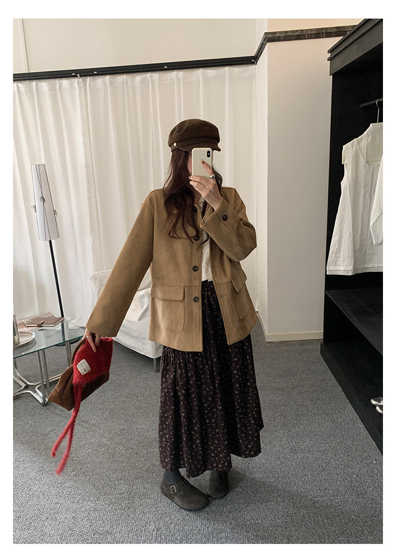 【H5490】實拍日系清新小碎花鬆緊腰長裙（棉）251109