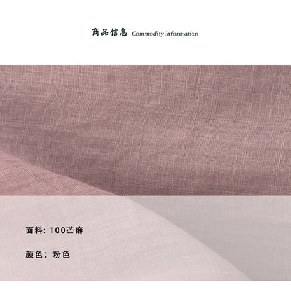 【cimz1961】法式知性優雅🤍100%苧麻涼爽寬鬆休閒短袖襯衫260702