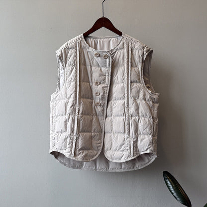 【Y82633】實拍輕暖羽絨背心（含90％白鴨絨）251016