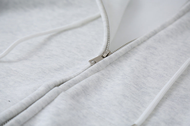 【LD11030】實拍冬季慵懶加絨加厚連帽衞衣外套251124