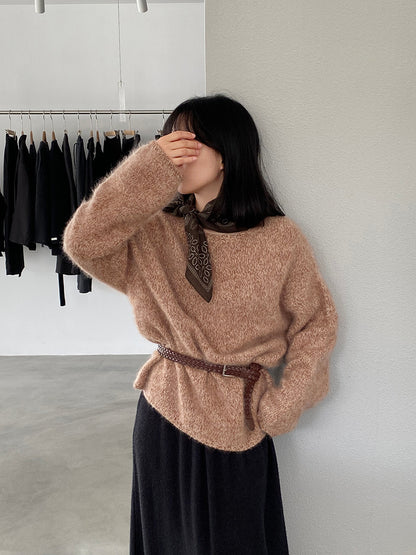 【cimz1373】實拍黑標奢柔雲朵 95羊毛5羊絨慵懶加厚針織毛衣251128