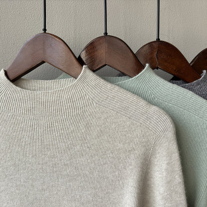 【Y315】實拍高級感半高領針織衫（棉羊毛4%)251106