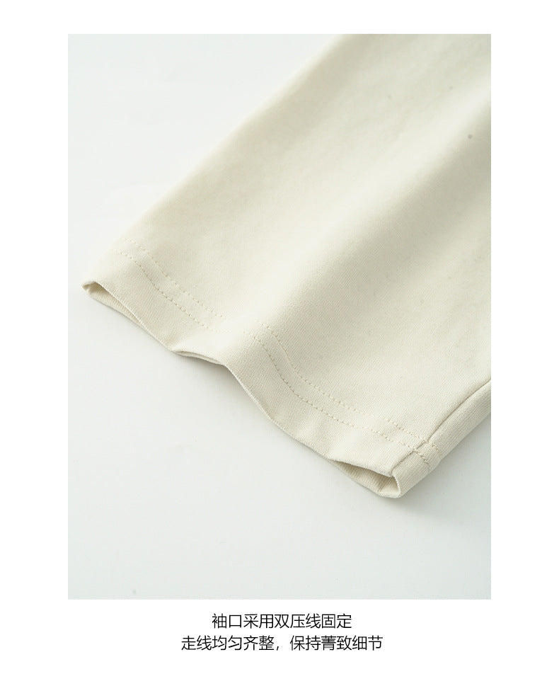 【H5397】實拍韓系甜美少女寬鬆長袖T恤250902