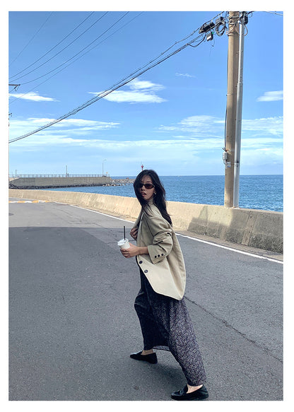 【H5385】實拍韓版秋季顯瘦休閒西裝外套250902