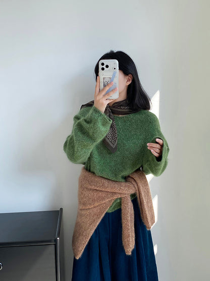 【cimz1373】實拍黑標奢柔雲朵 95羊毛5羊絨慵懶加厚針織毛衣251128