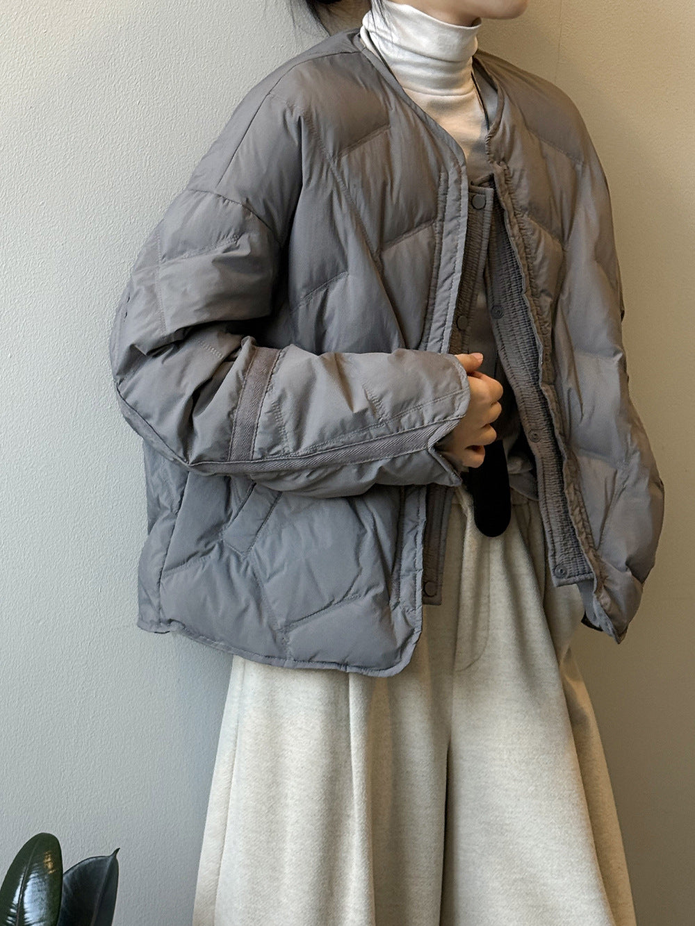 【Y82653】實拍輕保暖羽絨外套(含90％白鴨絨)251016