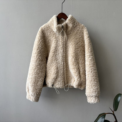 【YH8567】實拍冬天保暖厚款立领羊羔毛外套251113