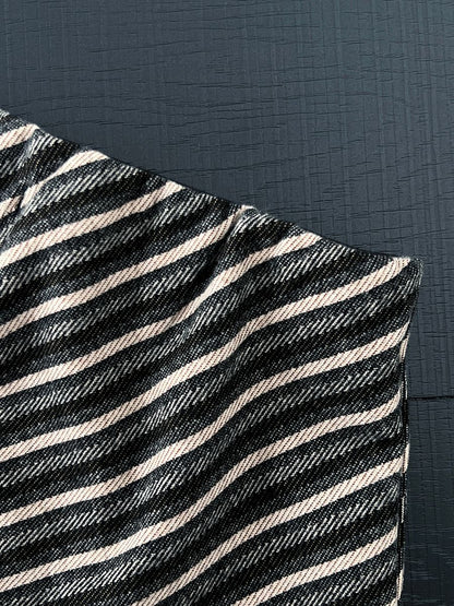 【cim2217】實拍時髦氣質斜紋高腰中長裙251030