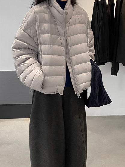 【cimz6383】實拍高領寶款排骨白鴨絨外套（白鴨絨90）251120