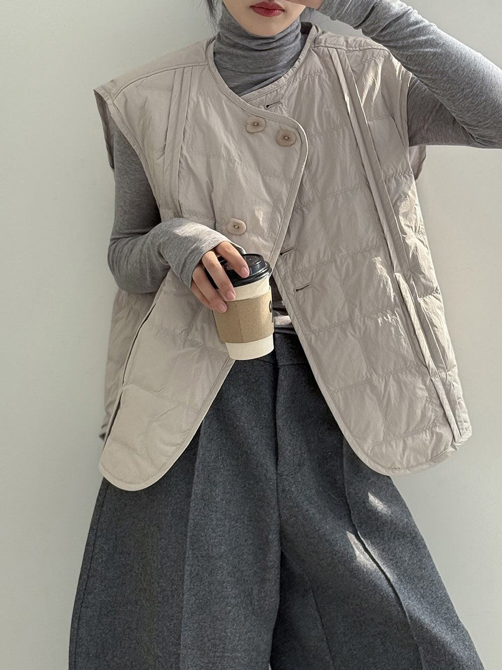 【Y82633】實拍輕暖羽絨背心（含90％白鴨絨）251016